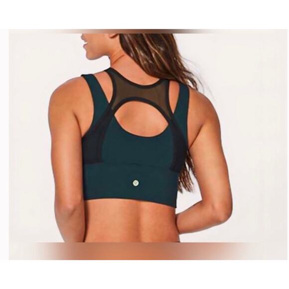 Lululemon Double Tap II Bra Layered Tank Activewear Submarine Size 12 Xx1350 - Picture 2 of 7